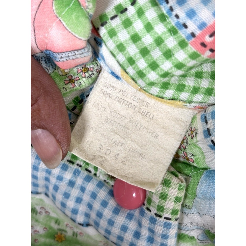 VTG Holly Hobby Quilted Robe Housecoat WOMENS‎ 14* Long Full Button Colorful GUC - Picture 4 of 13